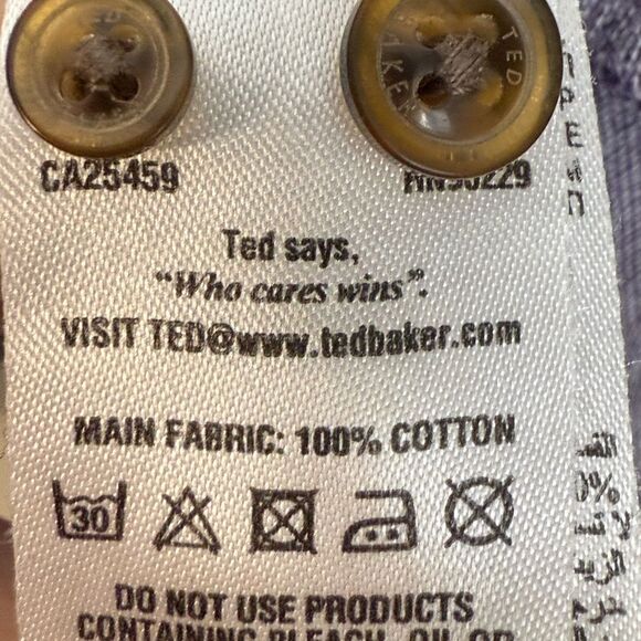 Ted Baker Women's Purple Polo Shirt Size 5 Large - Picture 3 of 4